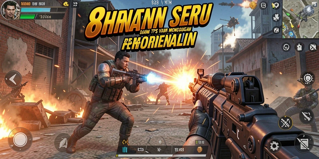 Tampilan gameplay seru 8HHH dengan aksi menegangkan.