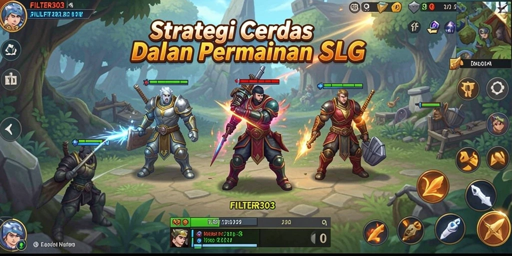 Tampilan gameplay FILTER303 yang menarik dan strategis.