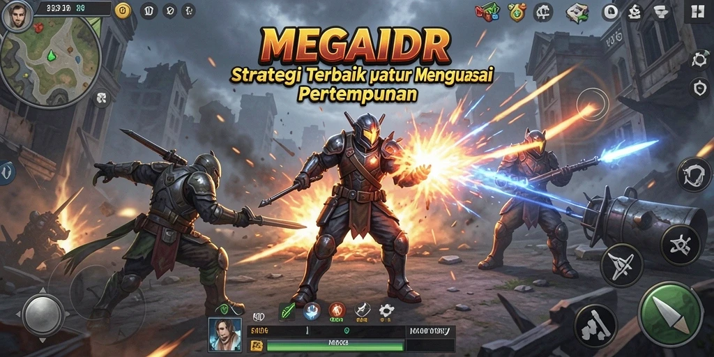 Tampilan gameplay <strong>MEGAIDR</strong> yang seru dan strategi pertempuran yang mendalam.