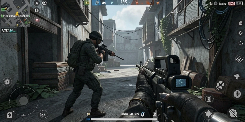 Tampilan gameplay seru dan menegangkan di VISA89