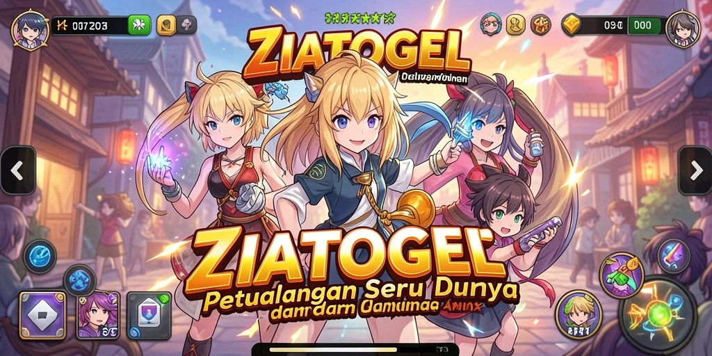 Screenshot dari gameplay ZIATOGEL menampilkan karakter anime yang sedang beraksi.